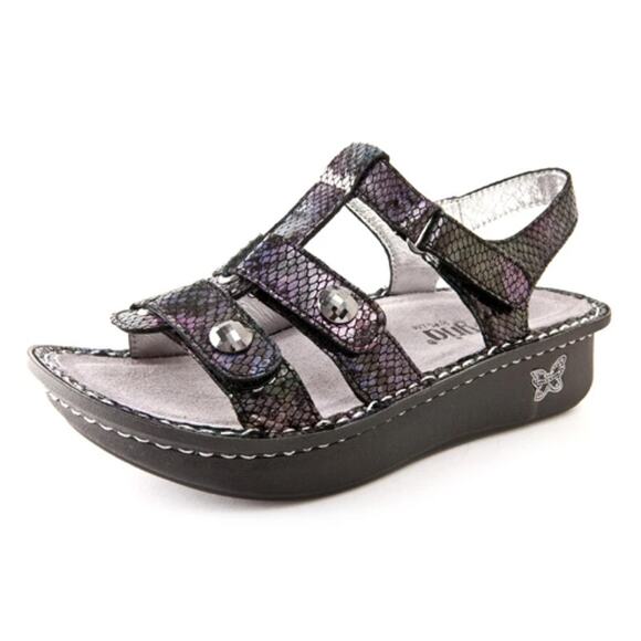 Alegria 40 EU 10 US Womens Metallic Kleo Special Serpent Cage Comfort Sandals - Picture 1 of 14